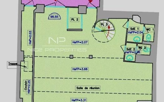 LOCAL 180m2 + STATIONNEMENTS GAMBETTA